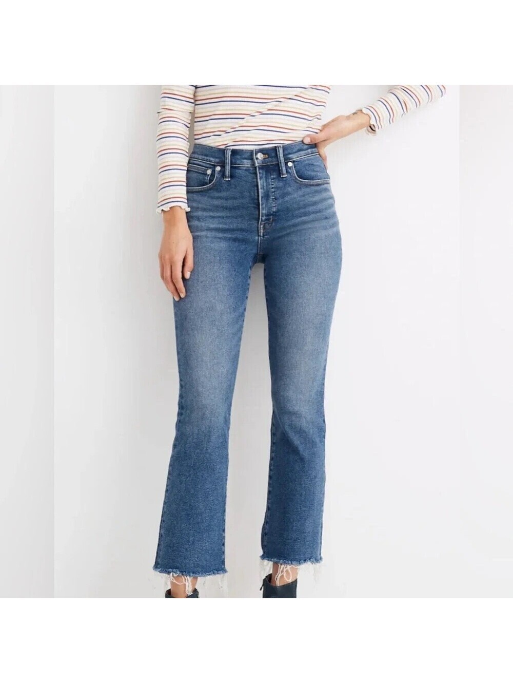 Madewell EUC Women's Dark Wash Cali Demi Bootcut Jeans 30P